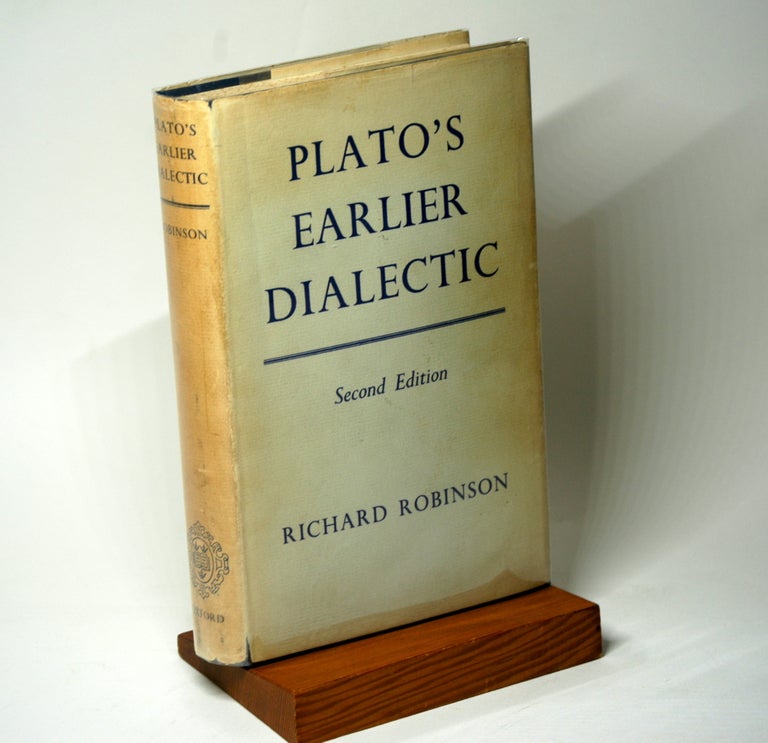 Item #1058 PLATO'S EARLIER DIALECTIC (SECOND EDITION). Richard Robinson.