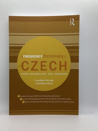 Item #1566 A Frequency Dictionary of Czech (Routledge Frequency Dictionaries). Frantisek...