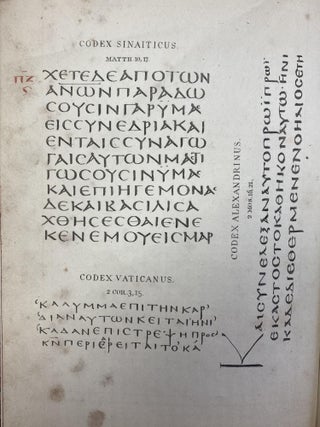[Royal Bookplate] THE NEW TESTAMENT: The Authorised English Version; with Introduction, and Various Readings from the Three Most Celebrated Manuscripts of the Original Greek Text