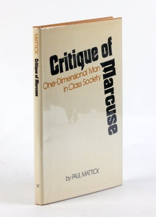 Item #3387 Critique of Marcuse. Paul Mattick