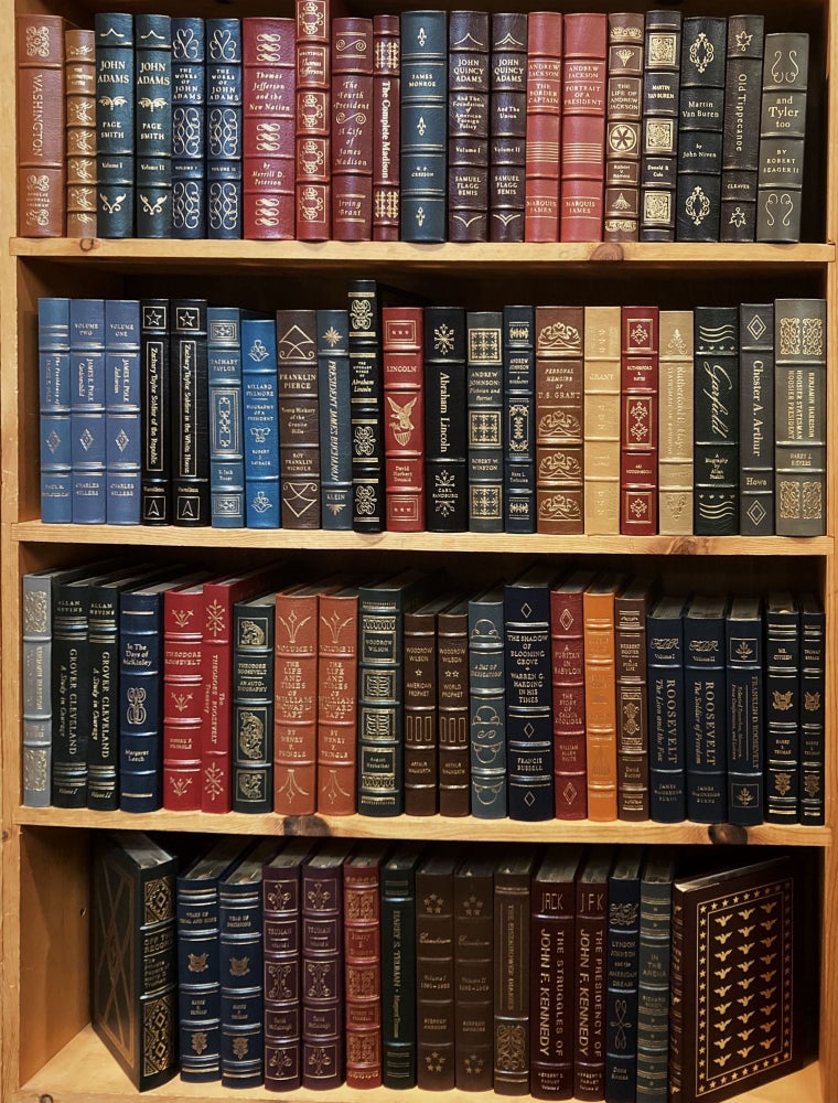 Item #3421 THE LIBRARY OF THE PRESIDENTS [Lot of 78 Easton Press Volumes]