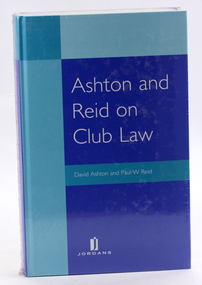 Item #3537 Ashton and Reid on Club Law. David Ashton, Paul W., Reid.