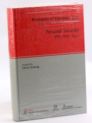Item #3551 Personal Security (Principles of European Law). Ulrich Drobnig