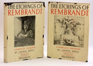 Item #3685 REMBRANDT'S ETCHINGS: Complete Edition (2 Volume Set). Ludwig Munz