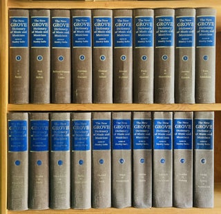 Item #4059 THE NEW GROVE DICTIONARY OF MUSIC AND MUSICIANS (20 Volume Set). Stanley Sadie