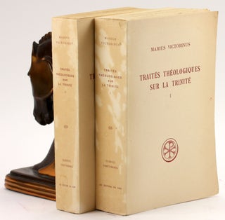 Item #4196 TRAITES THEOLOGIQUE SUR LA TRINITE (2 Volume Set). Marius Victorinus, Pierre Hadot ed