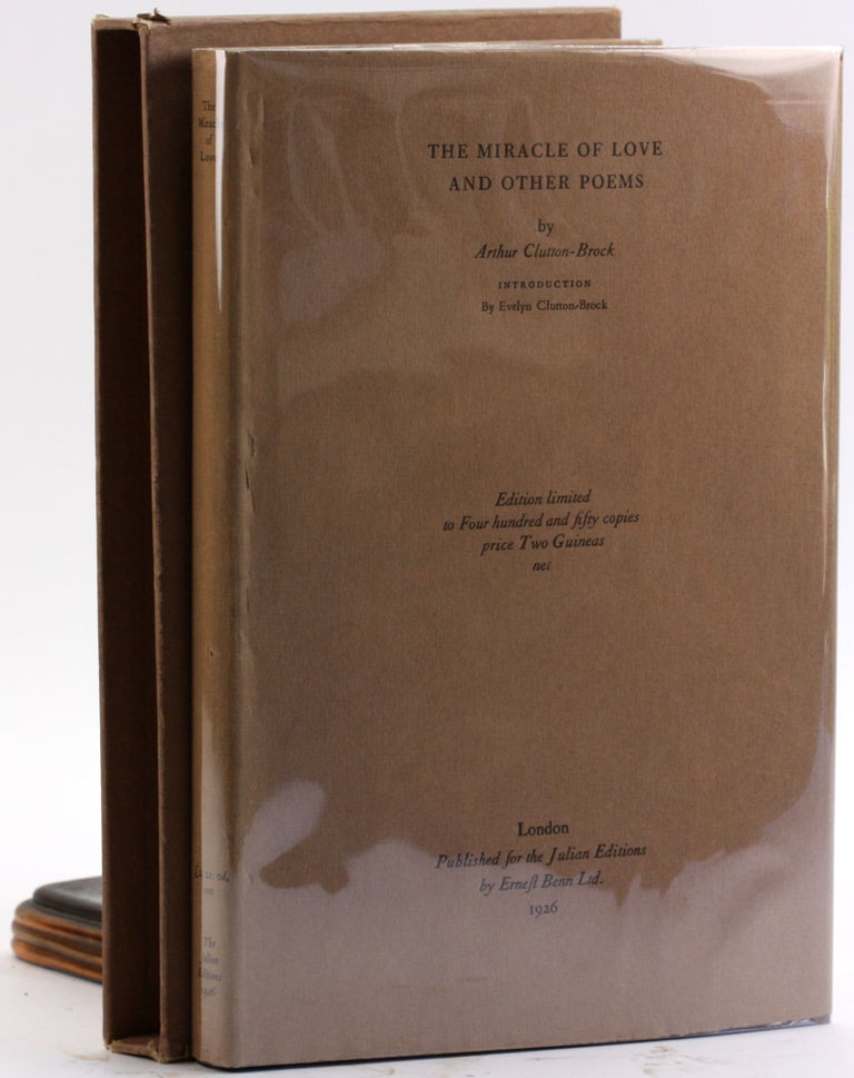 Item #4761 THE MIRACLE OF LOVE and Other Poems. Arthur Clutton-Brock.
