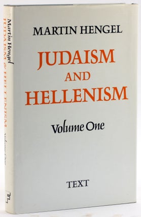 Item #4775 Judaism and Hellenism: Studies in Their Encounter in Palestine During the Early...