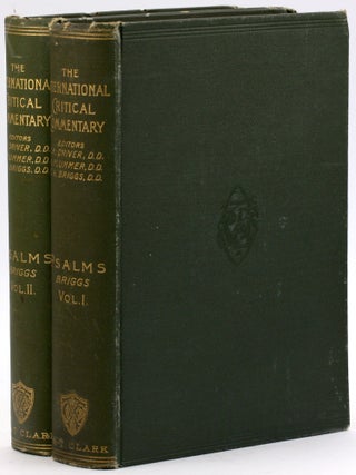 Item #4865 A CRITICAL AND EXEGETICAL COMMENTARY ON THE BOOK OF PSALMS (2 VOLUME SET). Charles...