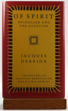 Item #500255 Of Spirit: Heidegger and the Question. Jacques Derrida