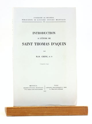 Item #501218 Introduction a l'Etude de Saint Thomas d'Aquin (Publications de...