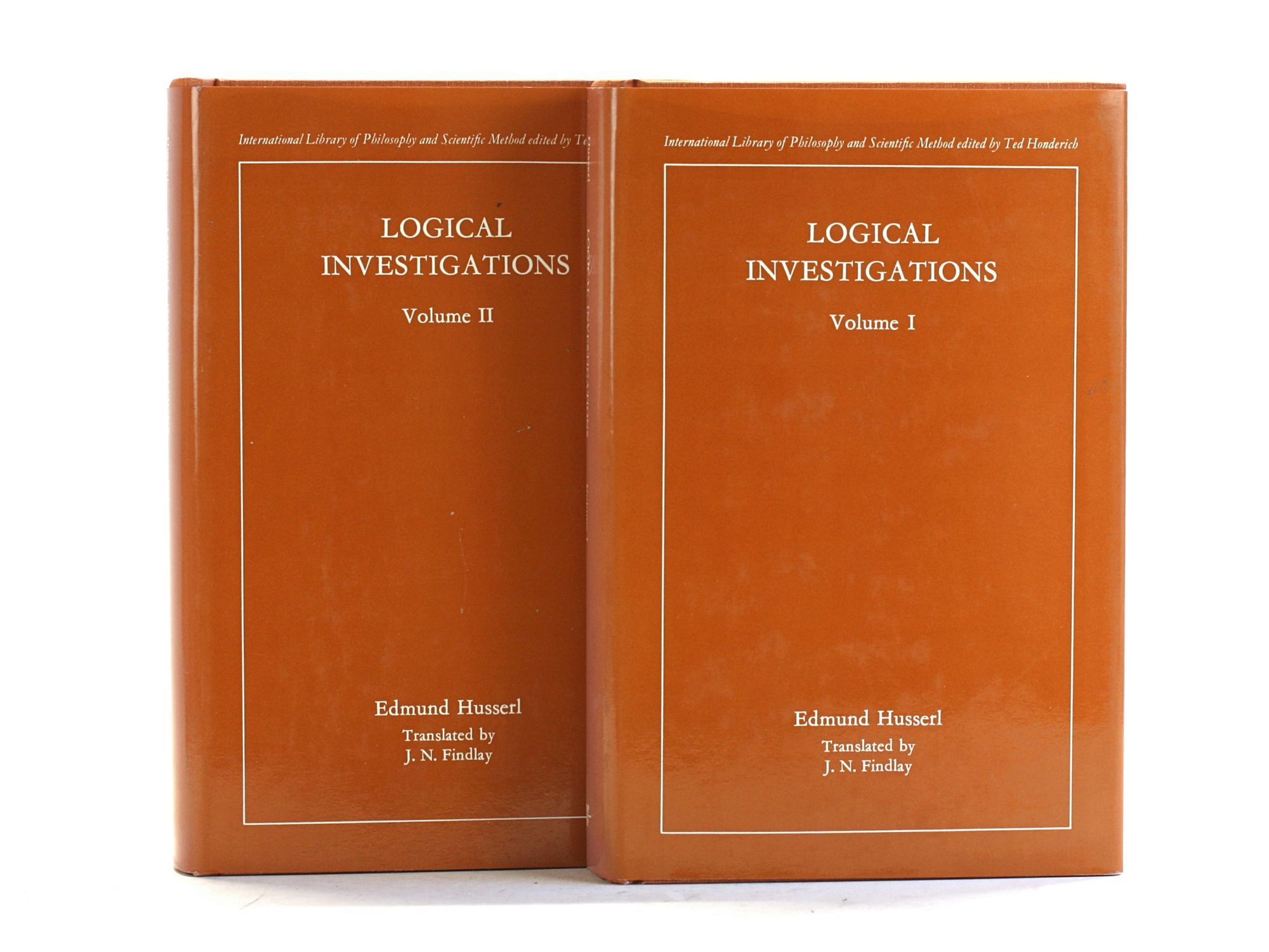 Logical Investigations 2 Volumes Set International Library of
