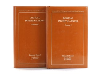 Logical Investigations (2 Volumes Set) (International Library of Philosophy and Scientific Method. Edmund Husserl.