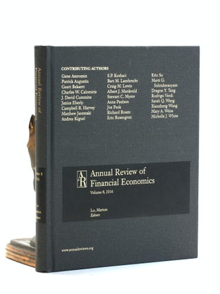 Item #502765 Annual Review of Financial Economics; Volume 8, 2016. Merton, Andrew W. Lo, Robert C