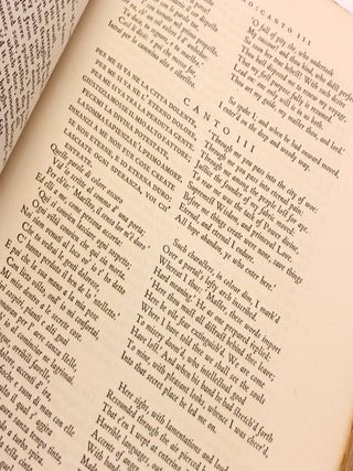La Divina Commedia, or the Divine Vision of Dante Alighieri in Italian and English.