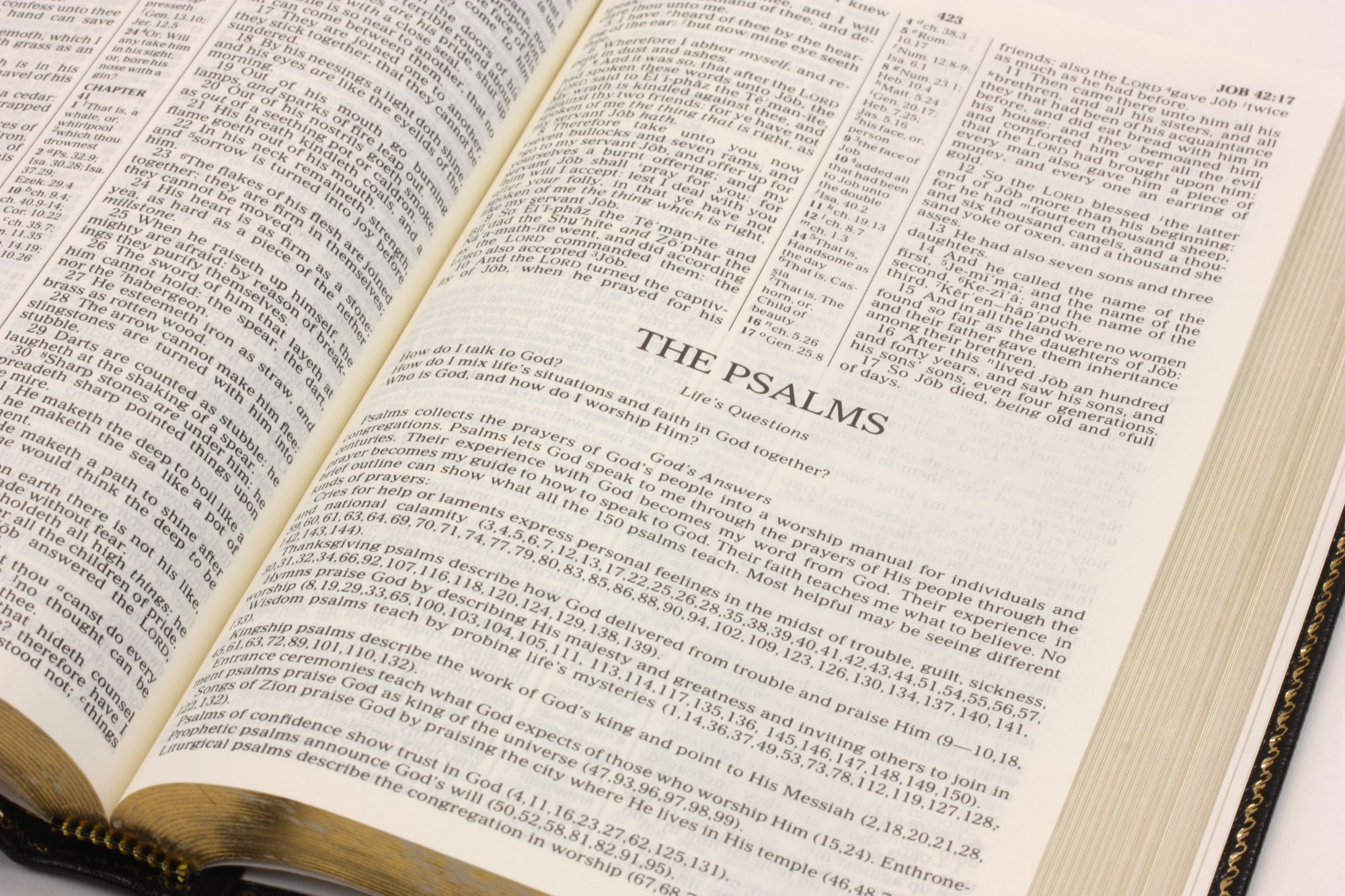 Cornerstone Personal Reference Bible: Black Genuine King James Version ...
