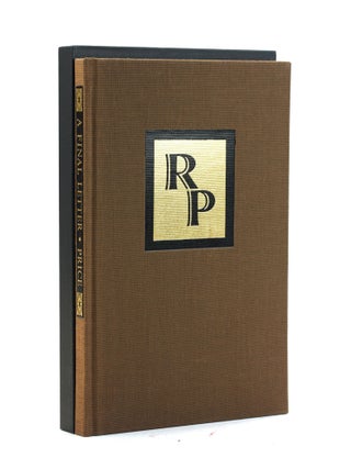 Item #503522 A Final Letter. Reynolds Price