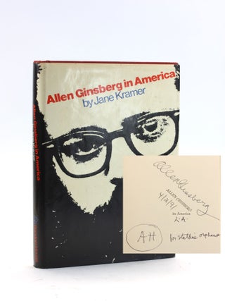 Item #503915 ALLEN GINSBERG IN AMERICA. Jane Kramer, Allen Ginsberg association