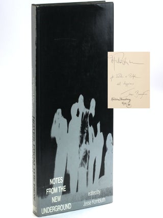Item #503947 NOTES FROM THE NEW UNDERGROUND: An Anthology [Signed by Michael McClure, James...