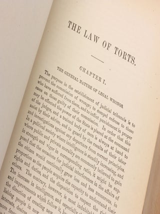 A TREATISE ON THE LAW OF TORTS or The Wrongs which arise Independent of Contract
