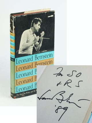 Item #505522 LEONARD BERNSTEIN: The Man and His World. Leonard Bernstein, Ralph Sylvester,...