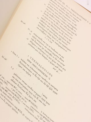 PAULINE EPISTLES. Text. Fasciculus III Supplement. THE CHESTER BEATTY BIBLICAL PAPYRI: Descriptions and Texts of the Twelve Manuscripts on Papyrus of the Greek Bible