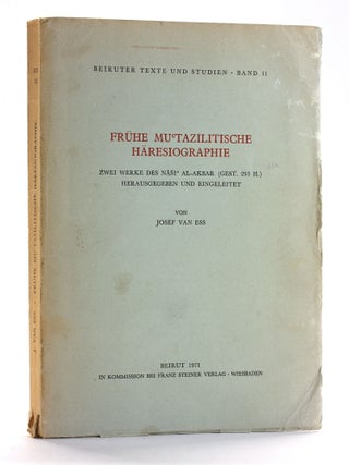 Item #506612 FRUHE MU'TAZILITISCHE HARESIOGRAPHIE: Zwei Werke des Nasi' Al-Akbar (Gest. 293 H.)...