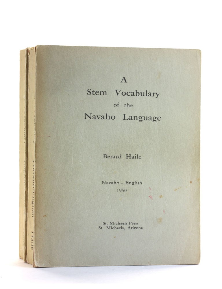 A Stem Vocabulary of the Navaho Language 2 Volume Set : Navaho-English ...