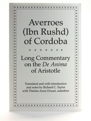 Item #507554 Averroes (Ibn Rushd) of Cordoba: Long Commentary on the De Anima of Aristotle....