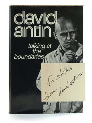 Item #507701 Talking at the Boundaries. David Antin, Stathis Orphanos Association