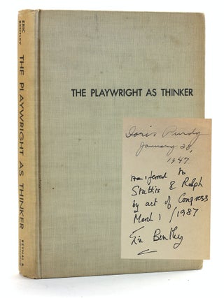 Item #507744 The Playwright as Thinker: A Study of Drama in Modern Times. Ralph Sylvester,...