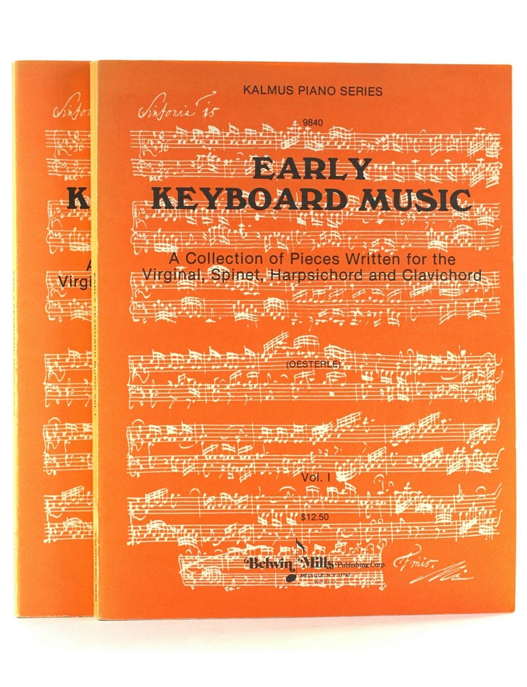 Item #507967 Early Keyboard Music: A Collection of Pieces Written for the Virginal, Spinet, Harpsichord and Clavichord [COMPLETE SET IN TWO VOLUMES]. Richard ed Aldrich, Baroque Music.