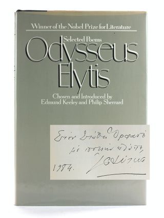 Item #508300 ODYSSEUS ELYTIS Selected Poems. Odysseus Elytis, Edmund Keeley, Philip eds Sherrard,...