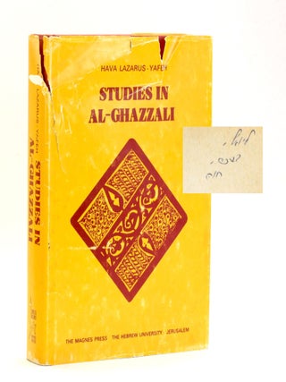 Item #508632 STUDIES IN AL-GHAZZALI. Hava Lazarus-Yafeh, Neoplatonism, Islamic Philosophy