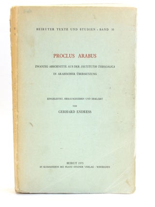 Item #508652 PROCLUS ARABUS: Zwanzig Abschnitte Aus Der Institutio Theologica in Arabischer...