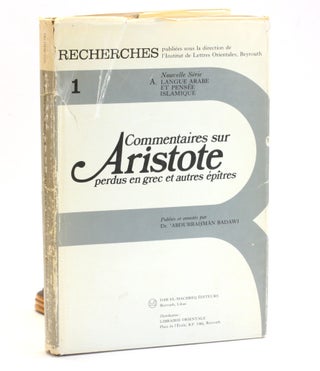 Item #508660 COMMENTAIRES SUR ARISTOTE: Perdus en Grec et Autres Epitres (Recherches de...