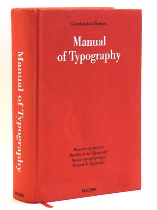 Item #508837 Manual Of Typography. Prof. Dr. Stephan F&uuml;ssel