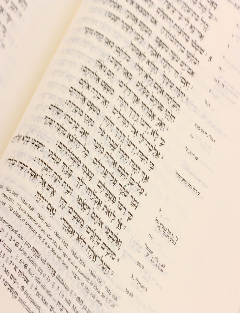 Item #510617 Biblia Hebraica Stuttgartensia (Wide Margin, 5th Revised Edition). German Bible Society.