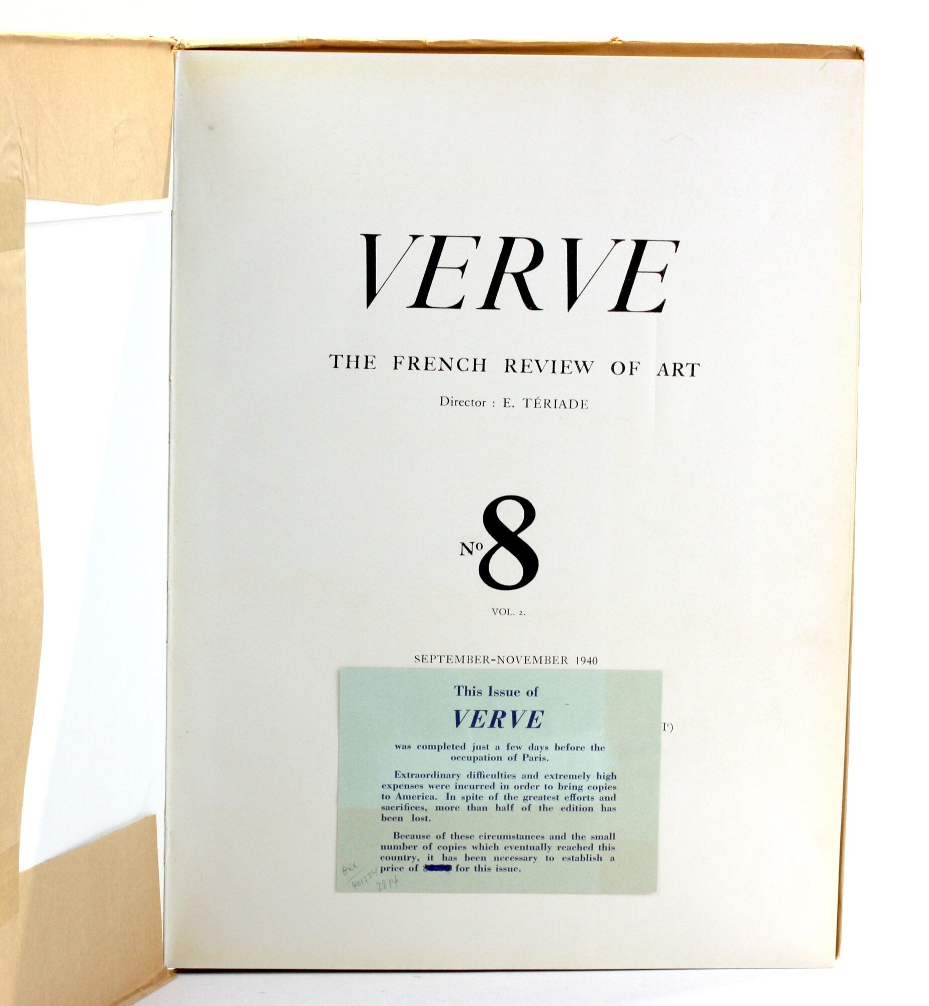 VERVE: Vol II, No. 8: September - November 1940 Sunset over the