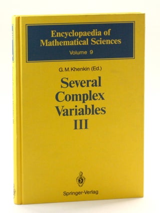 Item #511102 Several Complex Variables III