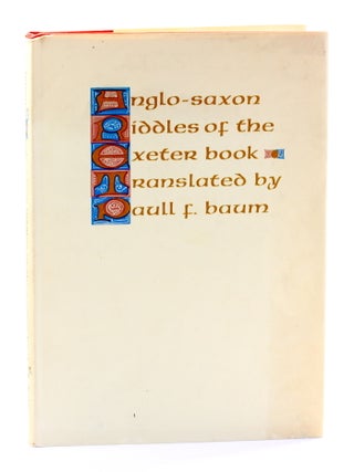 Item #511505 ANGLO-SAXON RIDDLES OF THE EXETER BOOK. Paull F. Baum, Old English