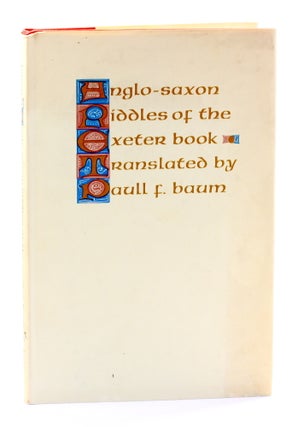 Item #511505 ANGLO-SAXON RIDDLES OF THE EXETER BOOK. Paull F. Baum, Old English