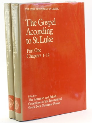 Item #512724 The Gospel According to St. Luke [2 Volume Set]: Vol. 1: Chapters 1-12; Vol. 2:...