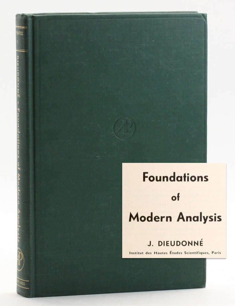 Item #512968 Foundations of Modern Analysis. J. Dieudonne.