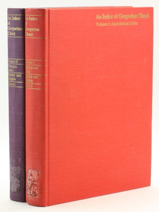 Item #512994 An Index of Gregorian Chant [2 Volume Set]: Volume I: Alphabetical Index, and Volume...