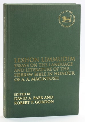 Item #513108 Leshon Limmudim: Essays on the Language and Literature of the Hebrew Bible in Honour...