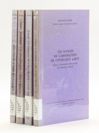Item #514044 L'INTELLECT AGENT [4 Volume Set]: Vol. 1: LES SOURCES DE L'ABSTRACTION DE...