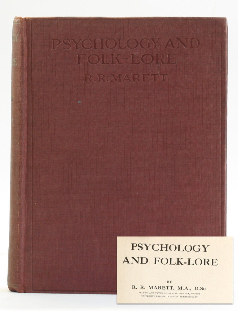 Item #514189 PSYCHOLOGY AND FOLK-LORE. R. R. Marett.