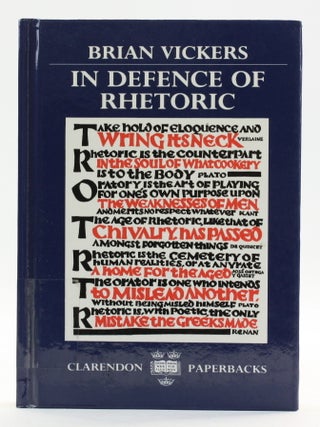 Item #514391 In Defence of Rhetoric. Brian Vickers