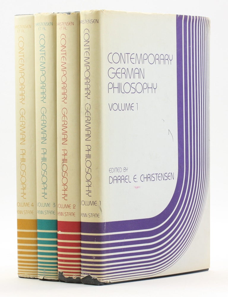 Item #514425 CONTEMPORARY GERMAN PHILOSOPHY [4 Volume Set]. Darrel E. Christensen.